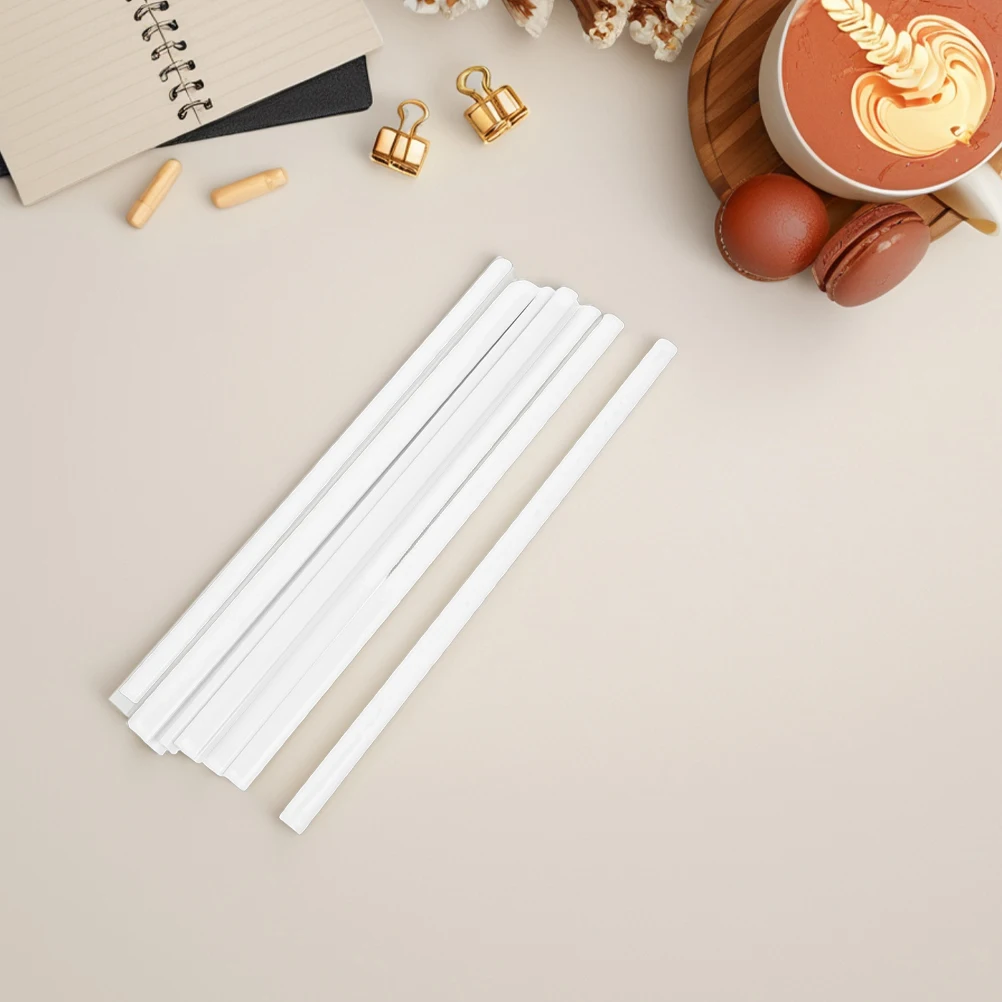 

20pcs Plastic Slide Binder Lever Arch Folders White Booklet Binder Sliding Bars Large Capacity Office Supplies File Protection