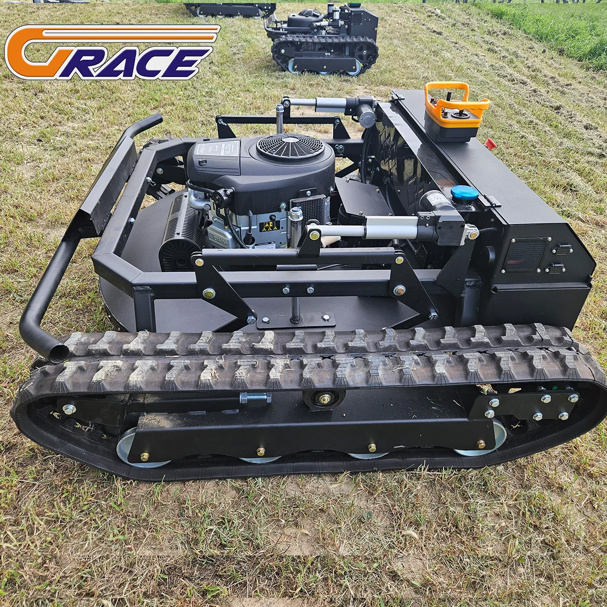 2025 جزازة العشب المجنزرة المبتكرة لجميع التضاريس ومنفاخ الثلج، جهاز تحكم عن بعد ذاتي الدفع للتشغيل بدون جهد #6