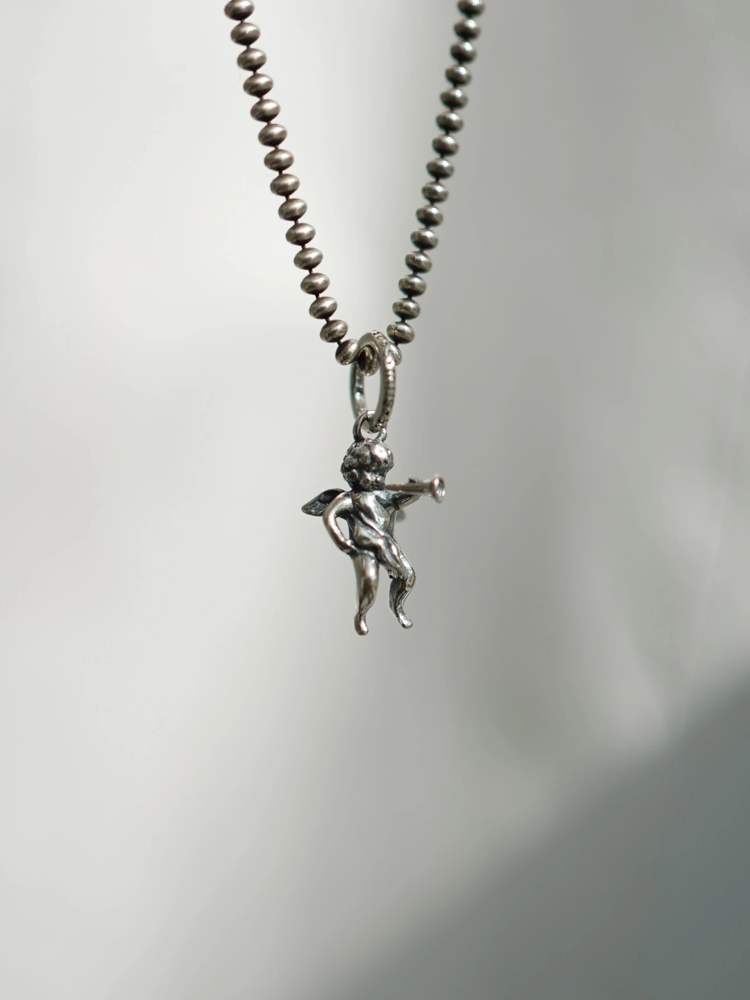 lotus-eternal-original-design-angel-trumpeting-pendant-925-pure-silver-vintage-small-necklace-pendant-fashion-jewelry