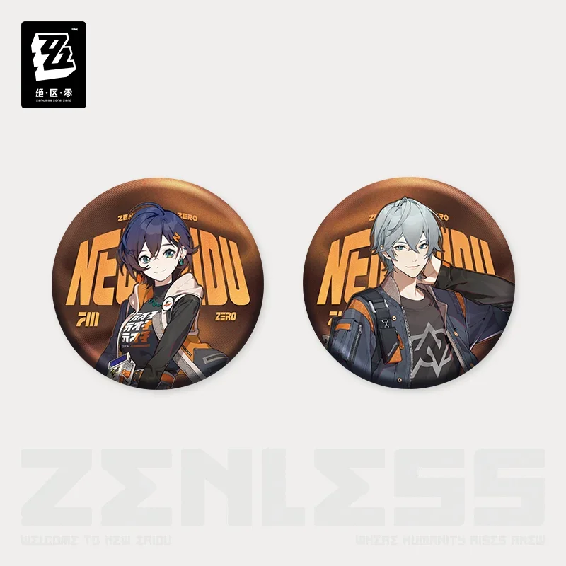 Presale Zenless Zone Zero Official Merchandise Random Play Tinplate Badge Wise Belle New Eridu 2024.09 Please Extend The Time