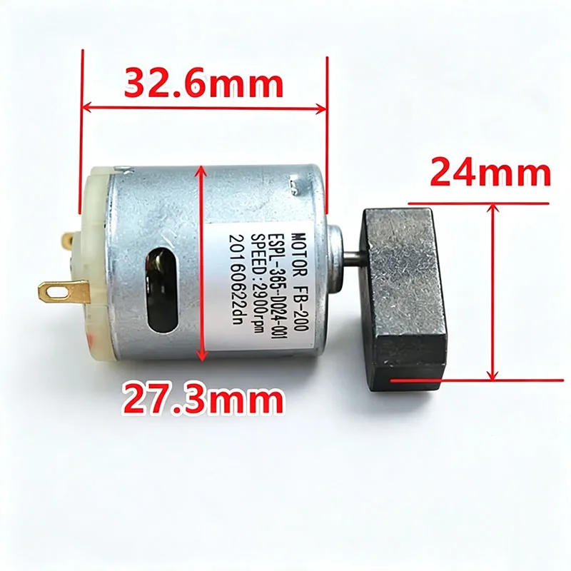 Image of Mini RS-365 Starker Vibrationsmotor DC 12V 18V 24V Mikro 27mm Elektrischer Vibrationsmotor Exzenter-Vibrator DIY Spielzeug Massagegerät Feeder