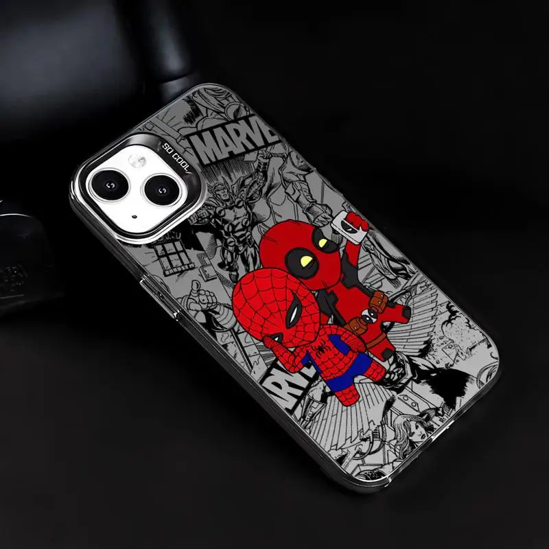 Marvel Cute Spiderman Deadpool Phone Case for Realme C53 C55 C35 C33 C31 C21Y C20 C21 C15 11 10 Pro 8 8i 9i Soft Shell image 6