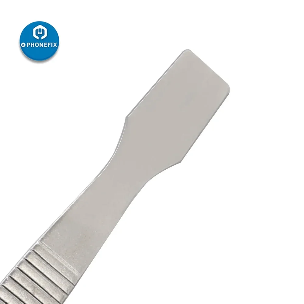 PHONEFIX-raspador de pasta de soldadura, Spudger de Metal BGA, pasta térmica, cuchillo de acero inoxidable para reparación de soldadura, juego de herramientas manuales