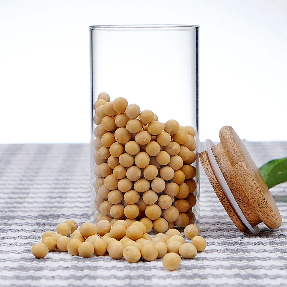 

High Borosilicate Glass Jar 450ml Sealed Cereal Containers Transparent Food Storage Bright Neat Cereal Containers