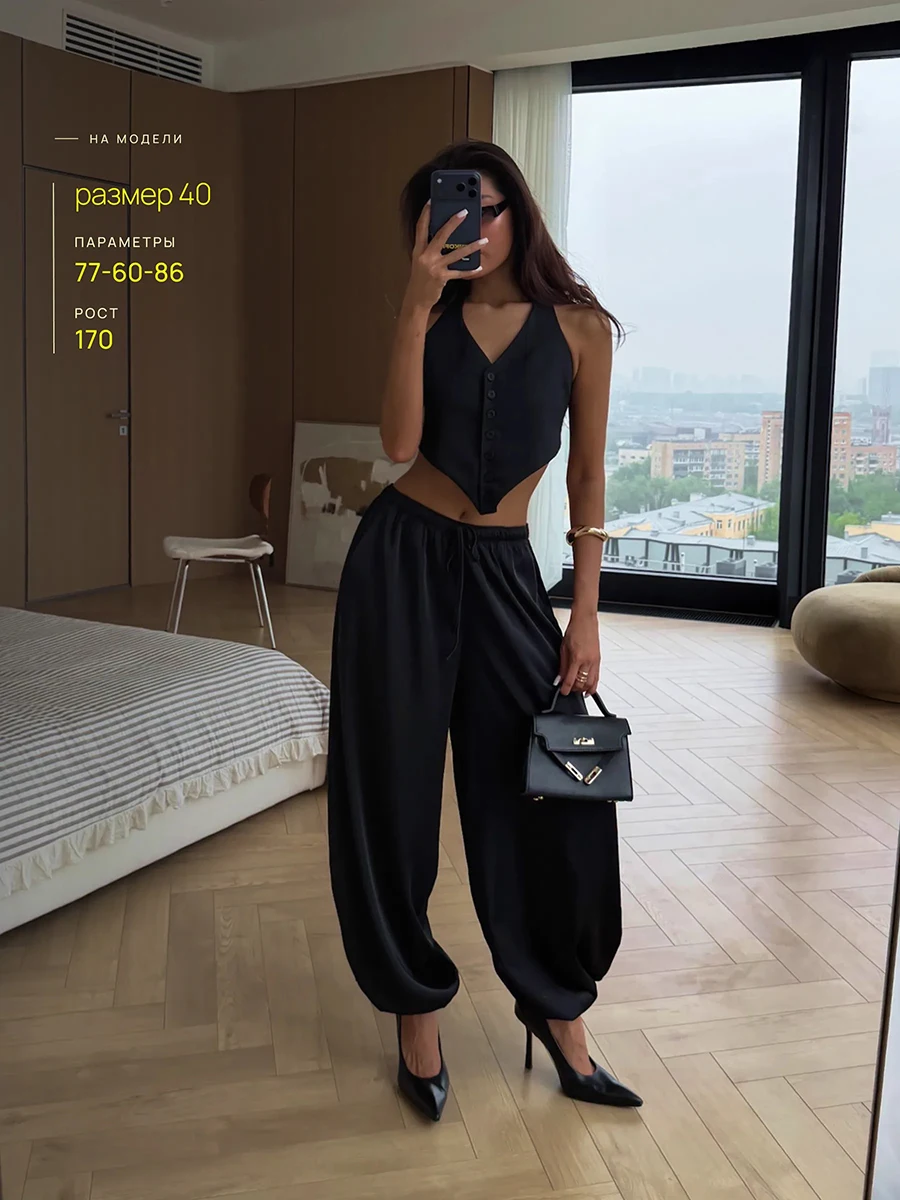 2026 Summer Women Harem Pants High Waist Drawstring Loose Wide Leg Trousers Green Casual Beach Vacation Outfit