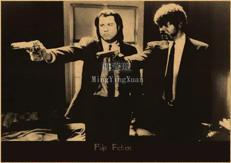 Classic Movie Poster Pulp Fiction Kraft Paper Vintage Posters For Home Bar Living Decor Wall Sticker