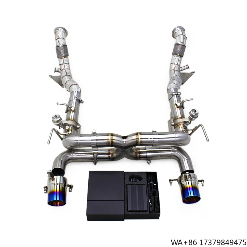 

Auto Stainless Steel Full Exhaust Pipes for Ferrari F8 Spider/Tributo V8 3.9T 2019+ Downpipe Axle Back Exhaust Valve System