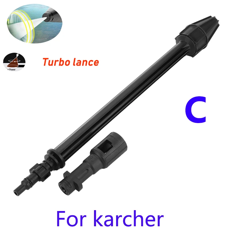 Carro Washer Jet Lance bocal, Lavadora de alta pressão, Rotativa Turbo Lance, Jet Água Lance, Karcher K2, K3, K4, K5, K6, K7