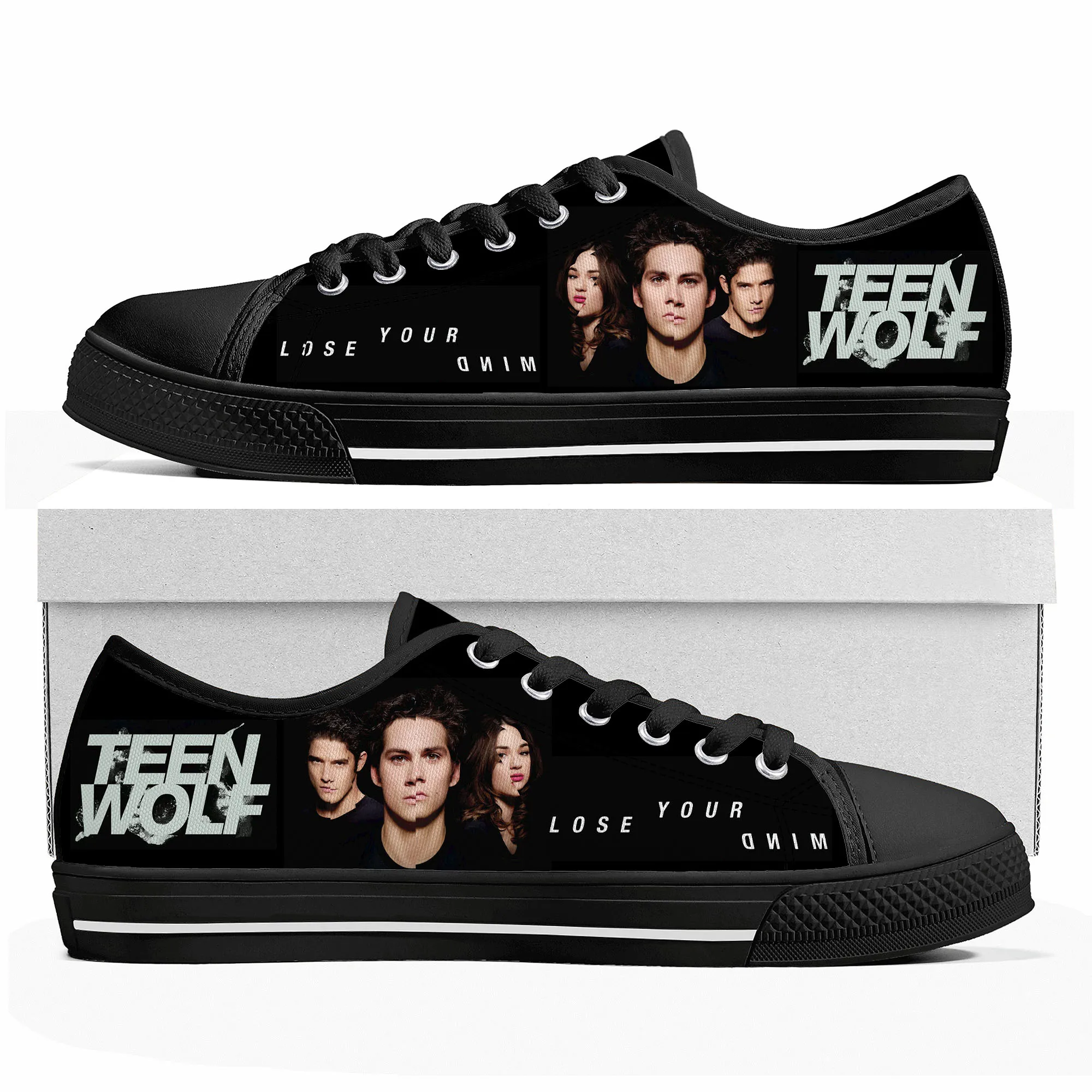 Teen Wolf Stiles Stilinski Low Top Sneakers Mens Womens Teenager Canvas High Quality Sneaker Casual Custom Shoes Customize Shoe