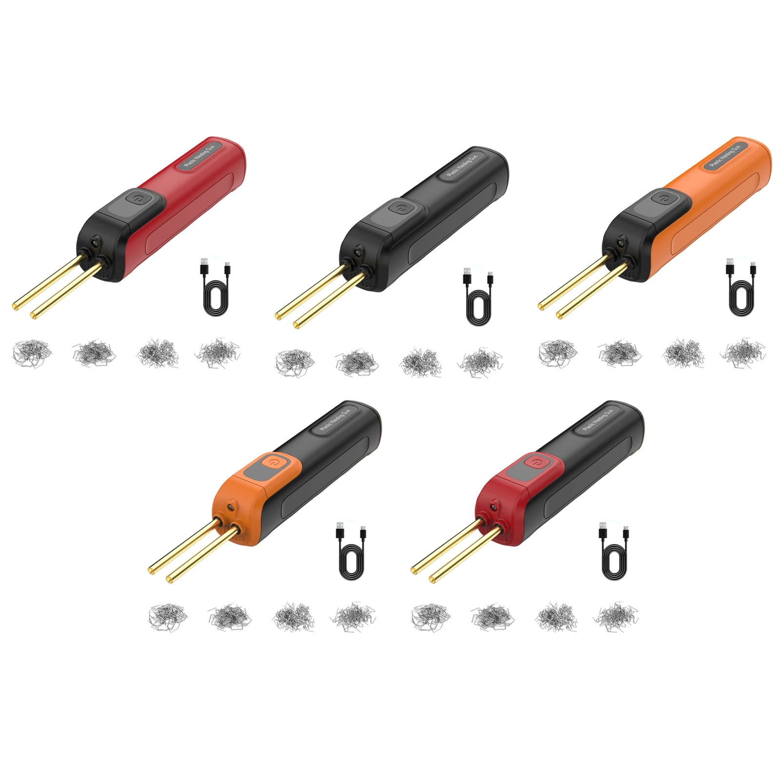Cordless Plastic-Welder Plastic Welding Kit 2500mAh USB Rechargeable Plastic Welding Machine Stapler- Bumper Repair Kits