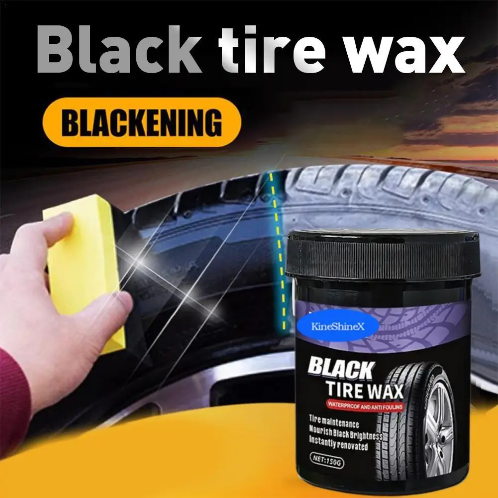 

Черный воск для шин для ремонта пластика и резины Воск для ремонта салона шин, многоцелевой уход за автомобилем, стойкий лак