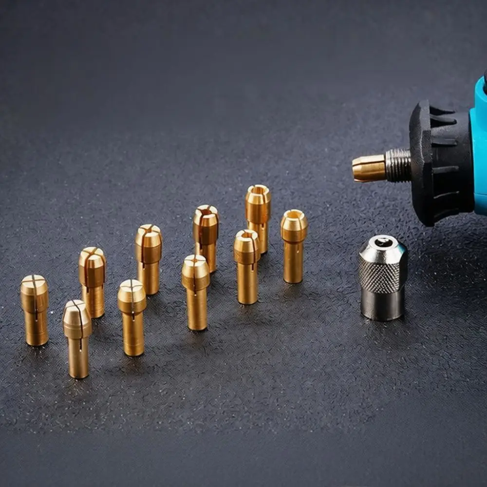 Brass Collet Chuck Insert For Yanlijia Rotary Electric Grinder Motor Accessory Nut Adapter Drill Bit Precision