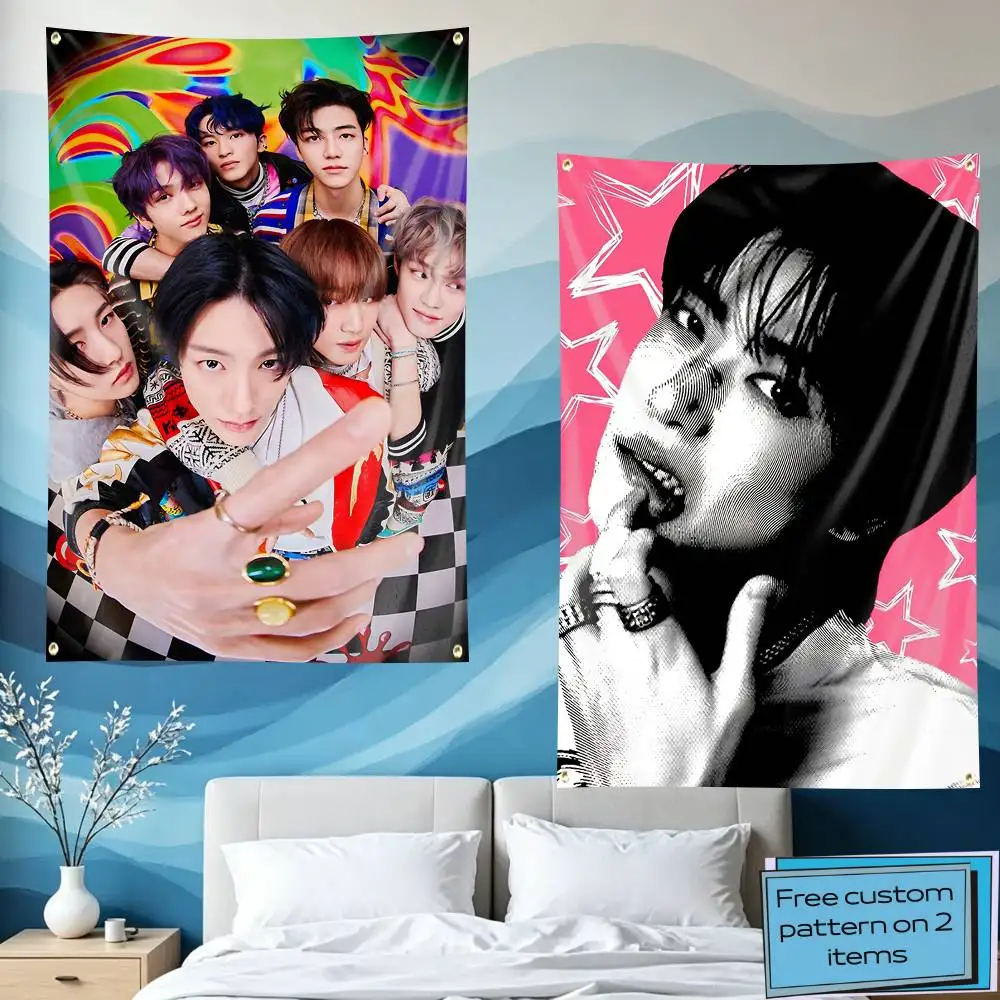 K-POP N-NTC127-Dream J-Jaemin Flag Tapestry Banner for Bedroom Living Room Outdoor Camping Custom Supported