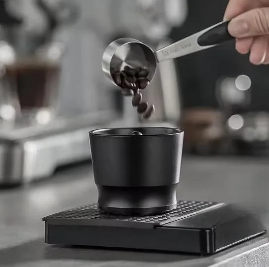 Black Aluminum Alloy Dosing Cup 51 58mm For Coffee Grinder Portafilter Receiver Powder Dispenser Espresso Maker Accessories
