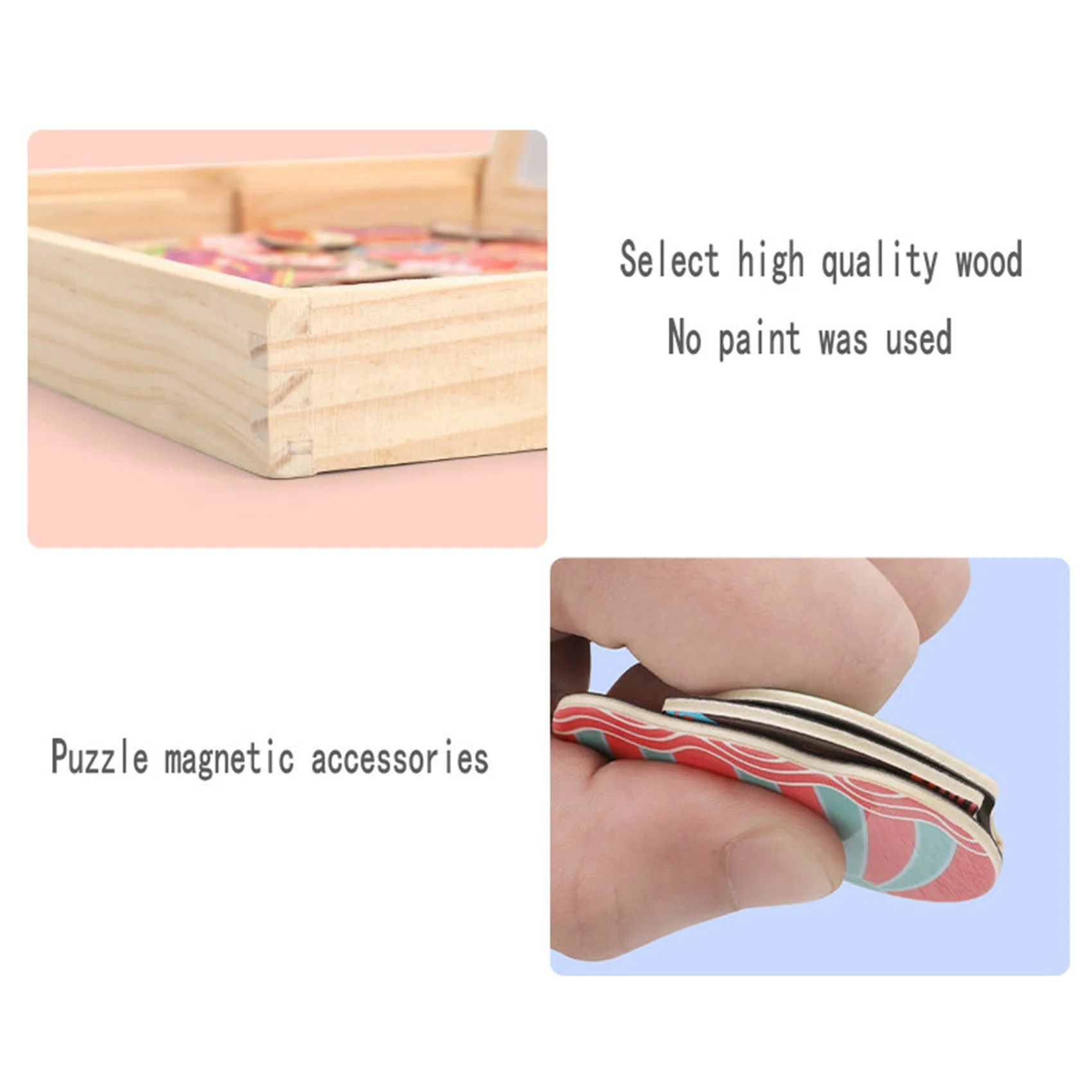 Magnetic Cartoon Girl Change Clothes Game Wooden Dressing Jigsaw Kids Puzzles Drawing Board Learning Educational Toys