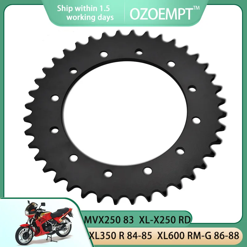 

OZOEMPT 520-40T Motorcycle Rear Sprocket Apply to MVX250 83 XL-X250 RD,RE XL350 R 84-85 XL600 LM-F 85-87 XL600 RM-G