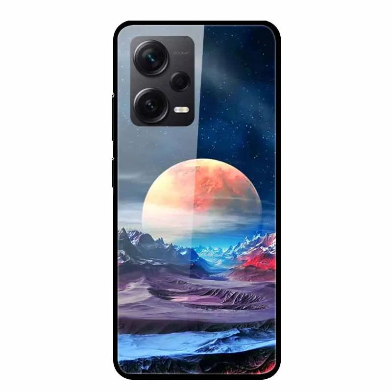 Tempered Glass Cases For Redmi Note 12 Pro Plus 5G Covers Note12 Hard Back Covers for Xiaomi Redmi Note 12 Pro Capas Protective view 5