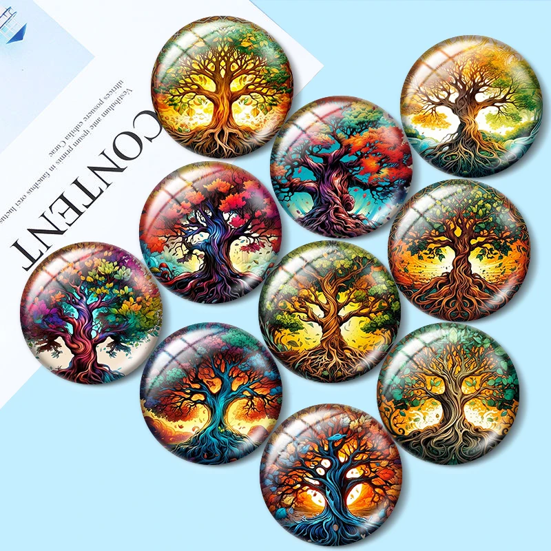 Celtic Tree of Life 12mm/18mm/20mm/25mm glass cabochon  bracelet pendant rings for jewelry demo earrings back Making findings