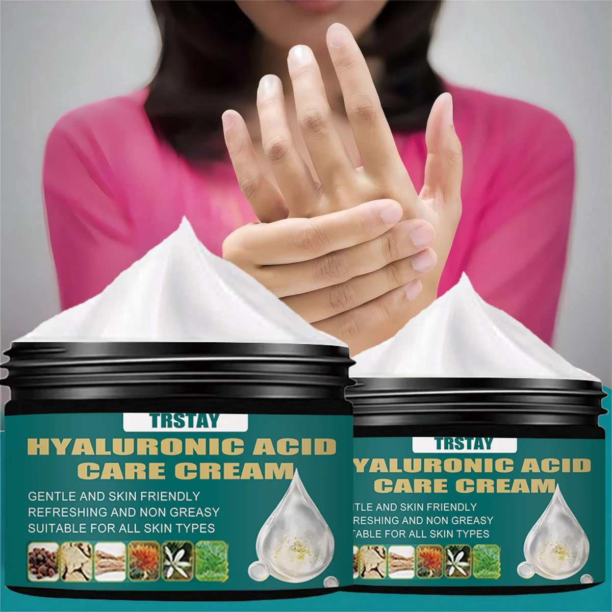 Crema saludable para las manos y los pies con un toque de facilidad y flexibilidad, causando el enrojecimiento, el calor y el dolor en las manos y los pies.