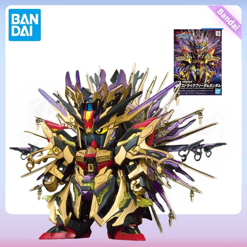 In Stock Bandai Genuine Gundam Model Kit Anime Figure BB SDW Heroes Qiongqi Strike Freedom Gunpla  Action Toys for Children