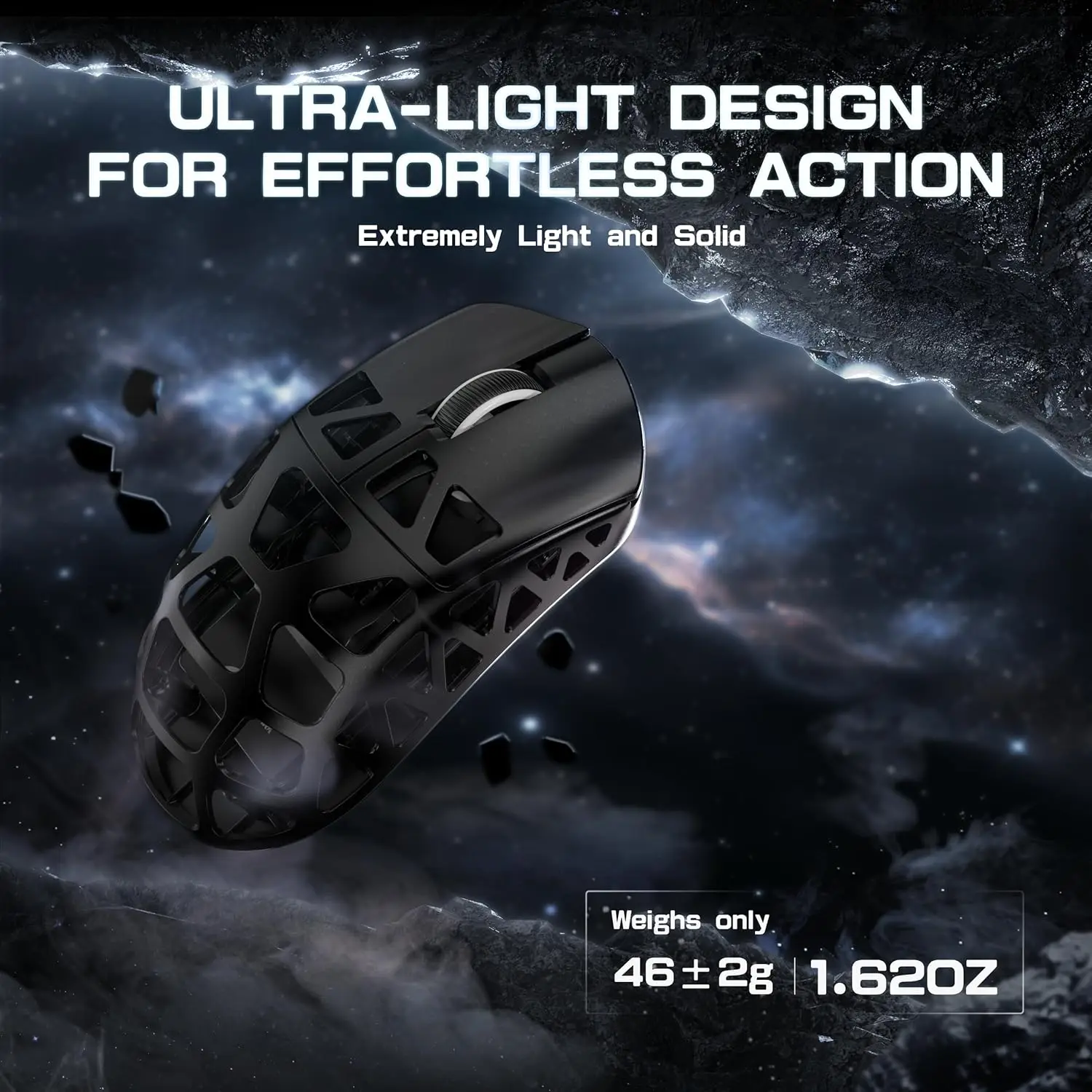 ATTACK SHARK R3 8KHz Magnesium Alloy Mouse, Sensor PixArt PAW3395, hingga 26000 DPI, 2.4G/BT/Berkabel, superlight 46g, untuk PC/Mac