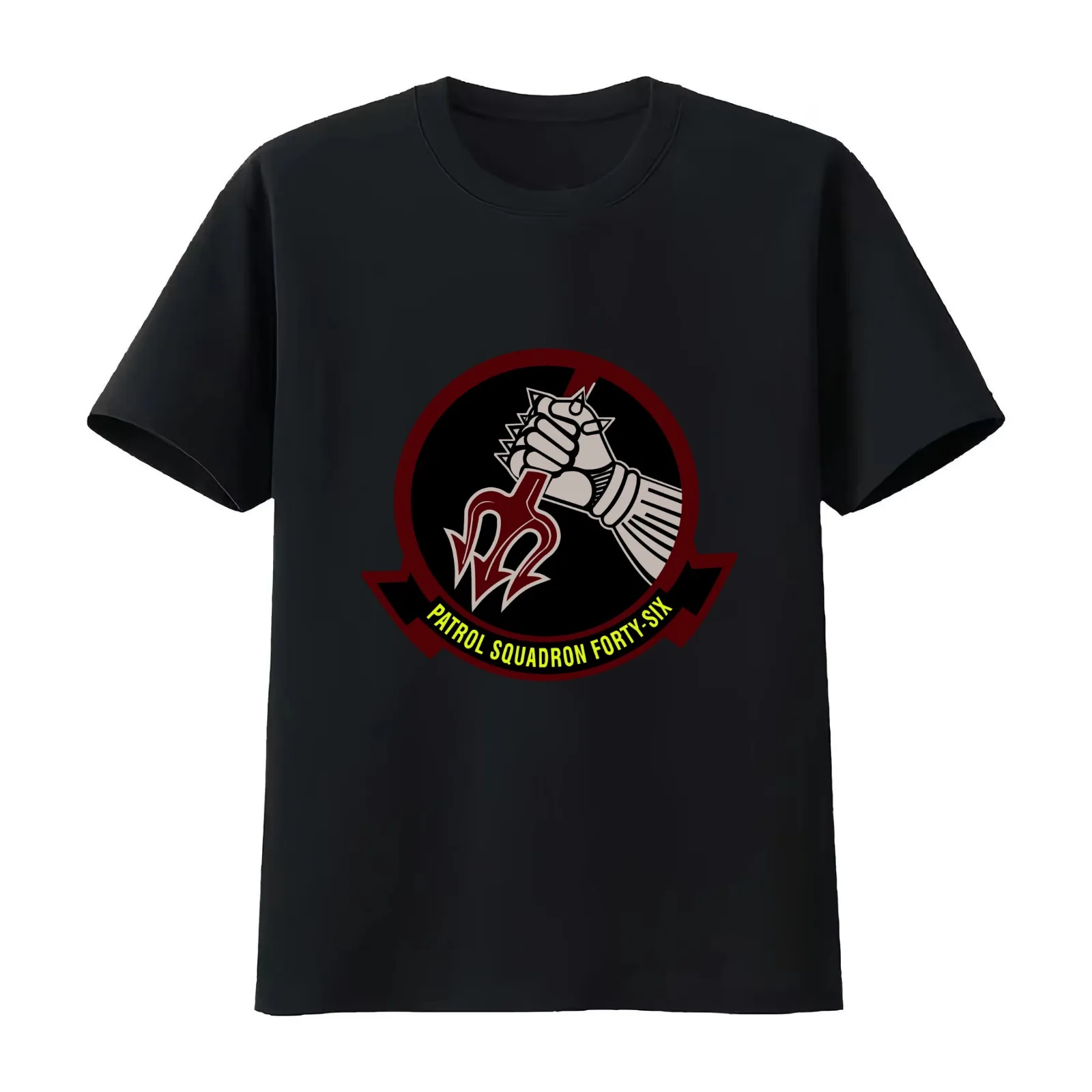 VP-46 Grey Knights Current Crest T-Shirt Summer Casual Cotton Tee Oversized Streetwear Tops Vintage Graphic Print