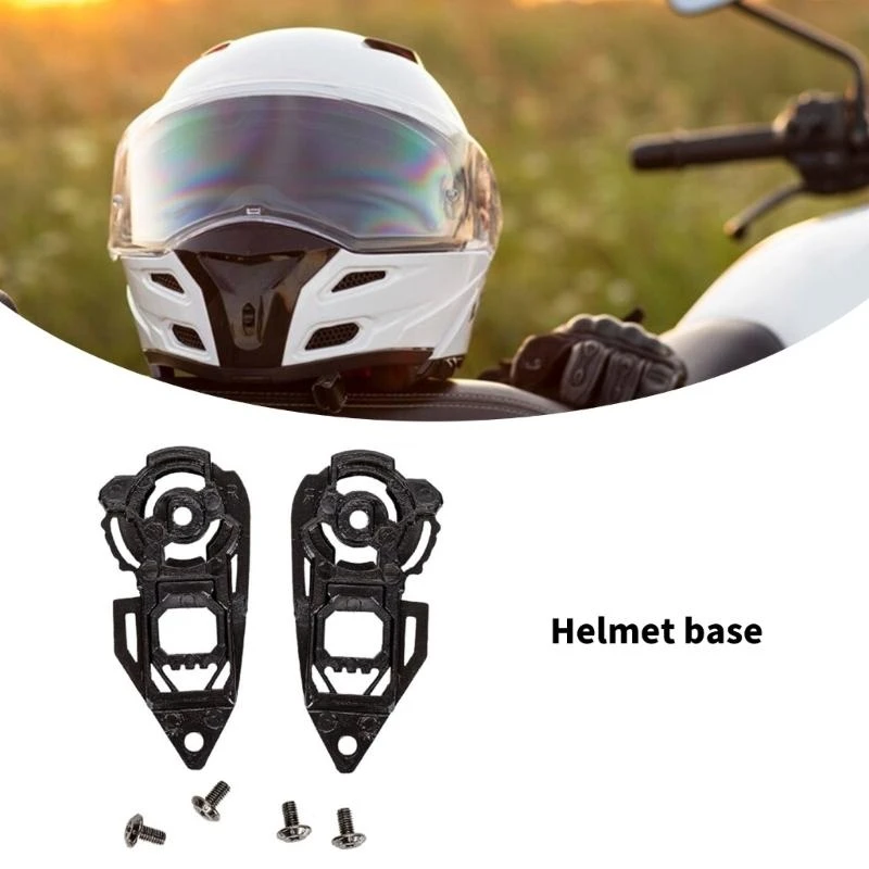 

0XXD 1 Pair Helmets Face Windshield Visors Base for JK 316 AIS 607 Easy Installation