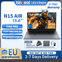 Ninkear N15 Air laptop Intel N95 15.6 Inch FHD IPS 16GB DDR4 512GB SSD Backlit Keyboard Fingerprint unlock Windows 11 Notebook