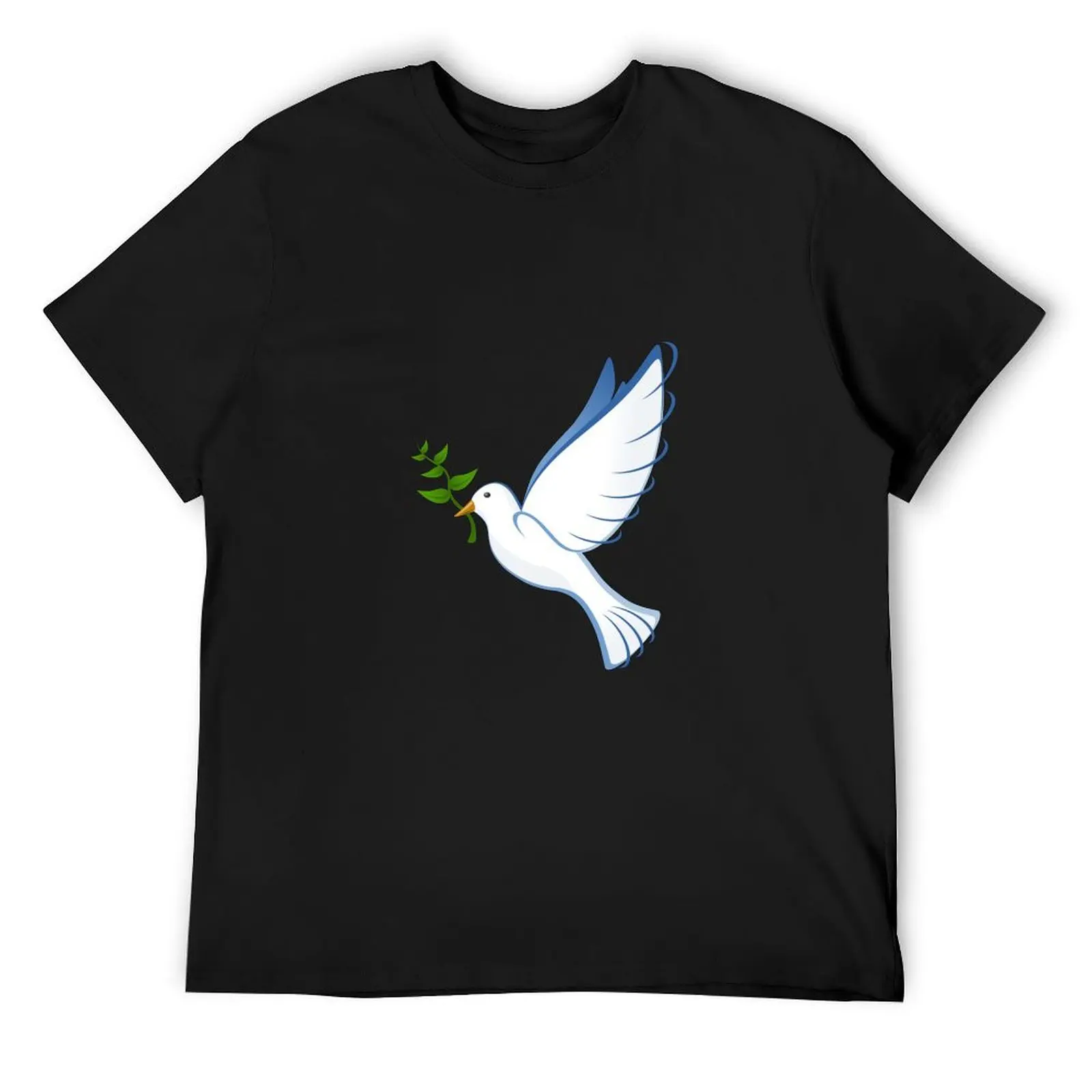 

Bluebirds bite leaves T-Shirt graphic t shirts for a boy cheap stuff Men's clothing
