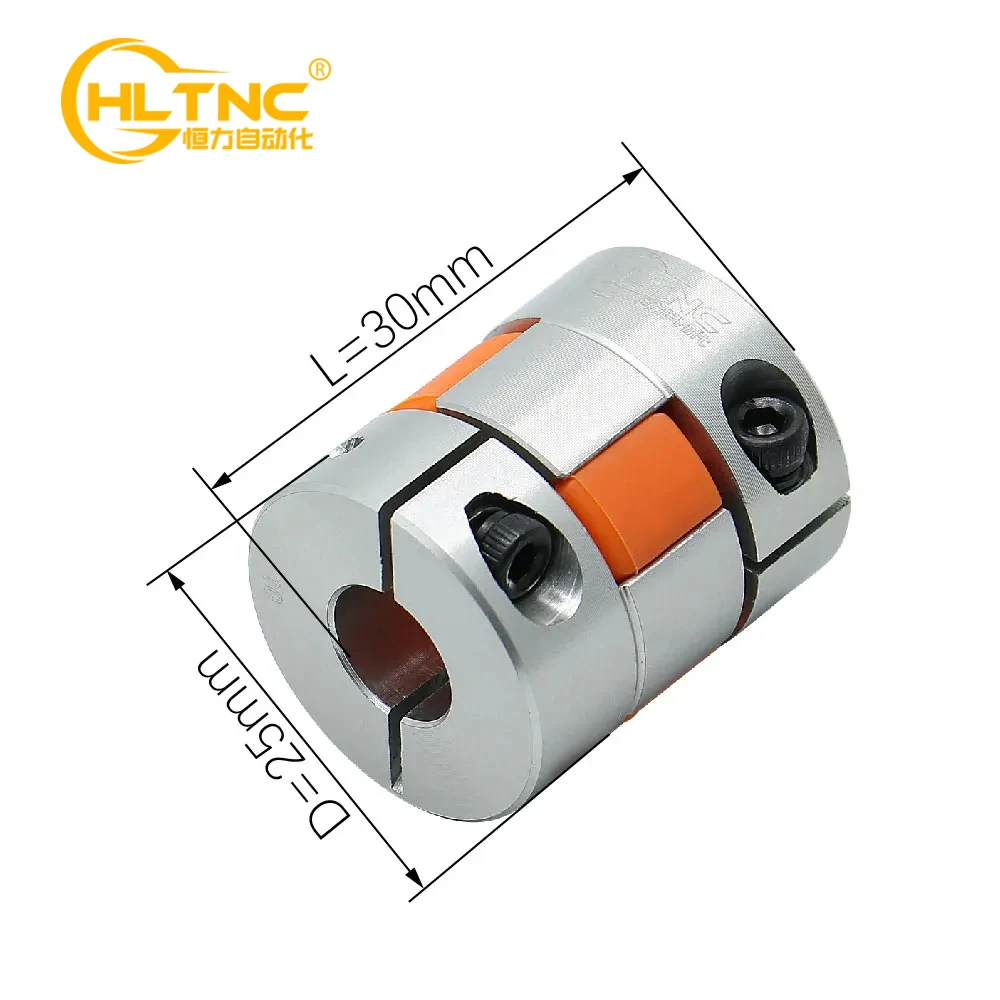 Produktbild von Flexible Pflaumenkupplung 8x12 Mm – CNC-Schrittmotor-Encoder-Kupplung, Aluminium, 25 Mm Durchmesser
