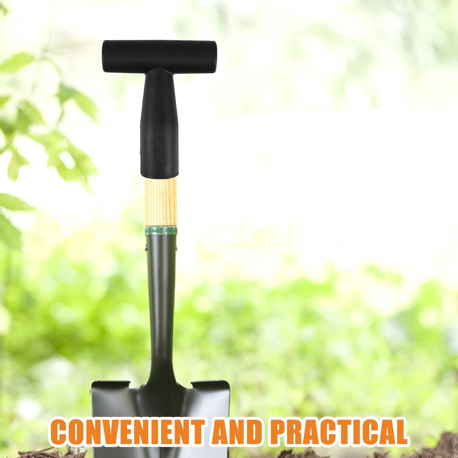 

3Pcs T Handle Replacement Heavy-Duty Iron Shovel Fork Handles for Garden Digging Spade Snow Shovel Repair Accessories