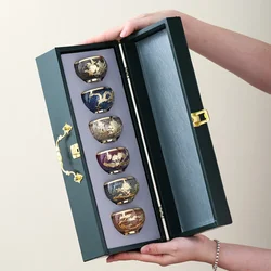 Jinyingyu Fashion Drinking Tea Cup Light Luxury High-end Fashion Portable Tea Cup Innovation New Gift Box Kiln-changing