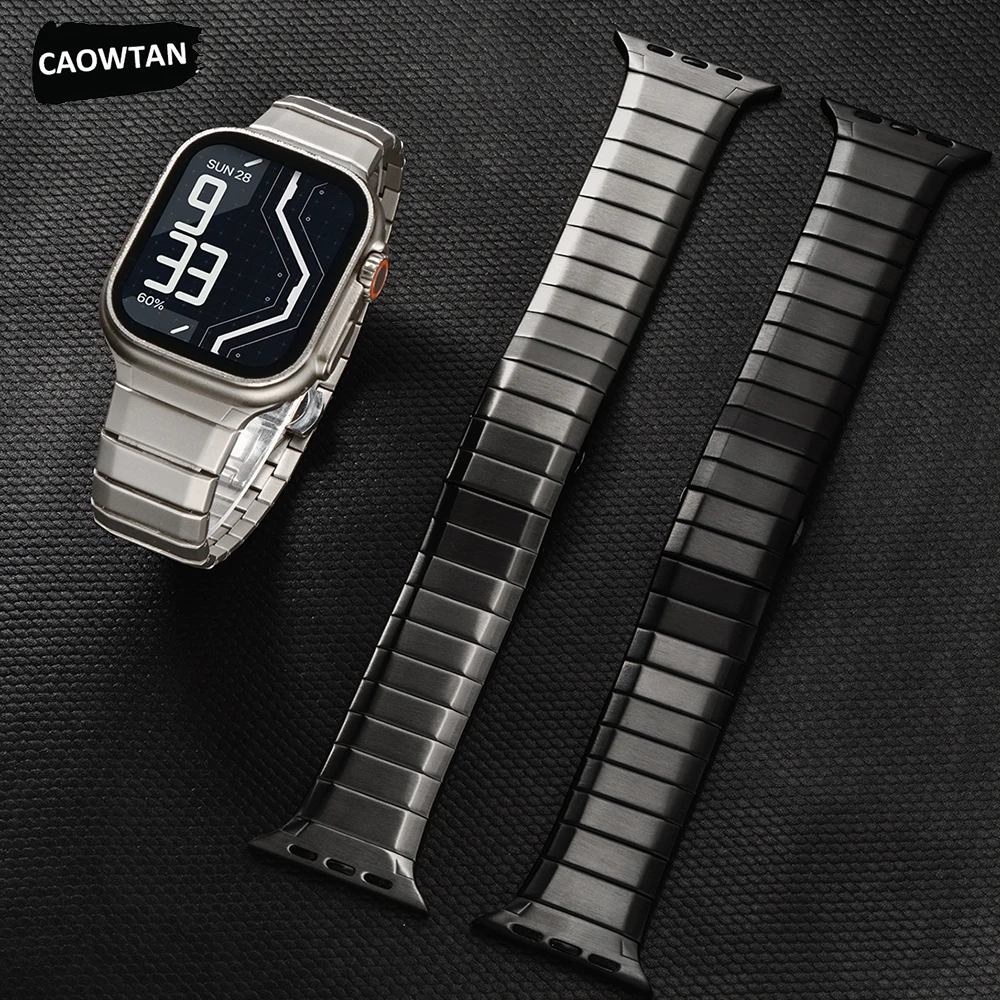 

Мужской ремешок для Apple Watch Band Ultra 3 2 49 мм 46 мм 45 мм 44 мм, ремешок из нержавеющей стали для Iwatch series 11 10 9 8 7 6 5 4 SE correa