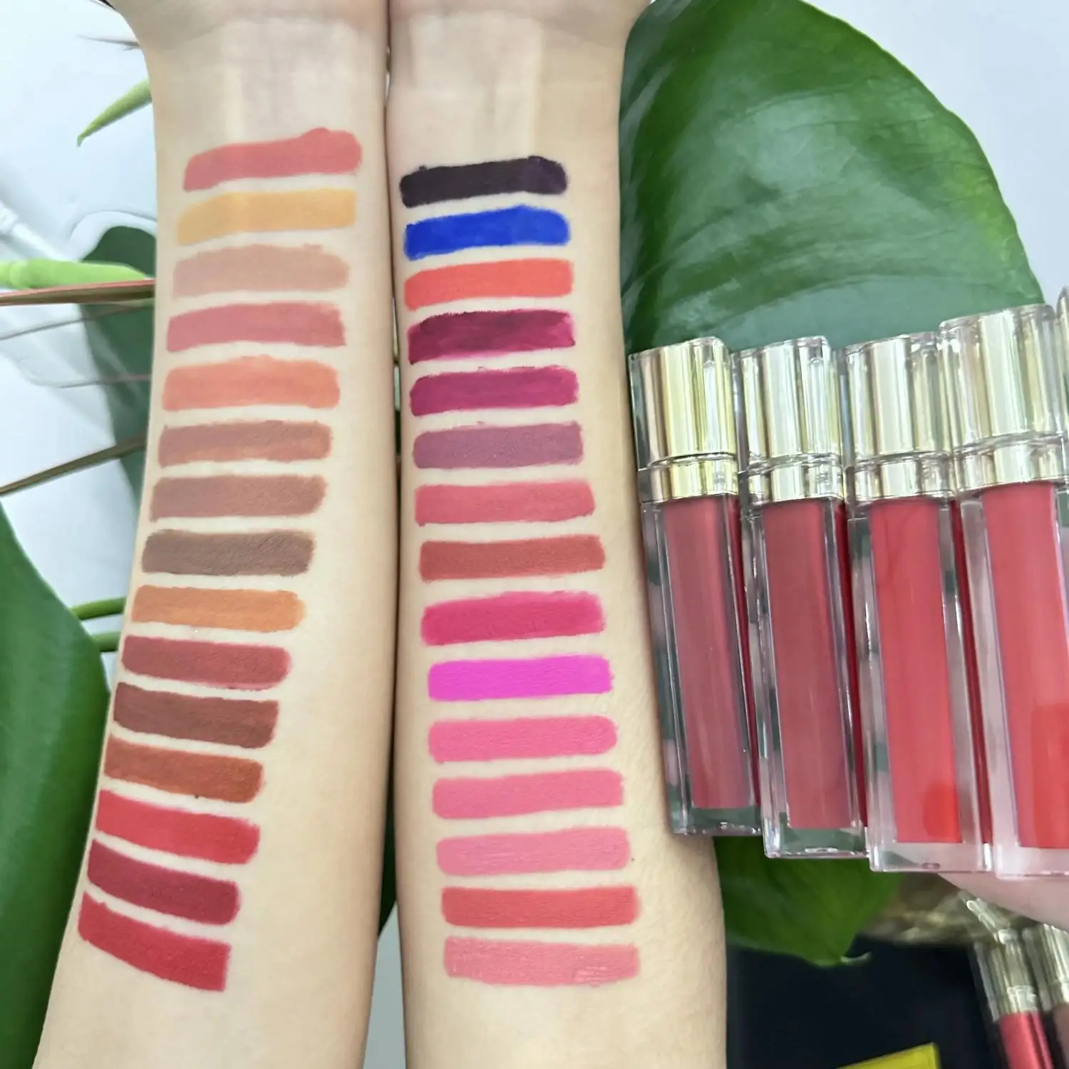 Liquid Lipstick Make Your Own Logo Organic Lip Gloss Lip Makeup Waterproof Matte Lipsticks Wholesale Bulk 1/10/20pcs/lot