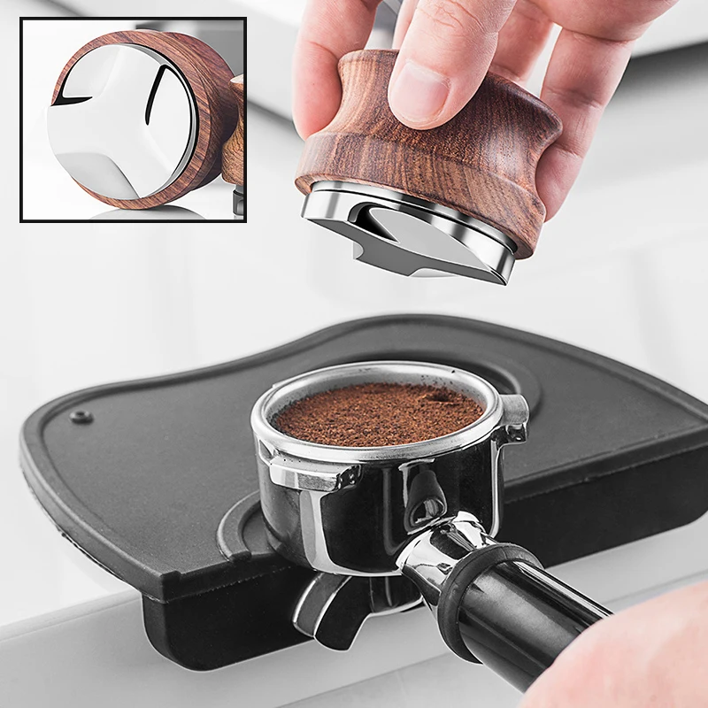 

51/53/58mm Coffee Leveler Espresso Tamper Coffee Distributor Adjustable Powder Press Dispenser Leveler Barista Tools