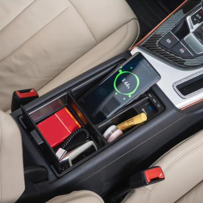 15W Car wireless charger phone charger fast charger charging plate pad charging holder for Audi A4 B9 S4 RS4 A5 S5 RS5 2017-2022
