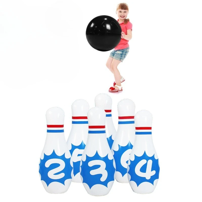 Giocattoli gonfiabili Set di palline da bowling gonfiabili Giocattoli per bambini