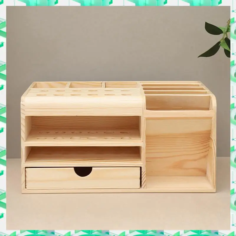 

FIZP Multi-Compartment Storage Wooden Box Is Suitable For Mobile Phone Desktop Storage Tools