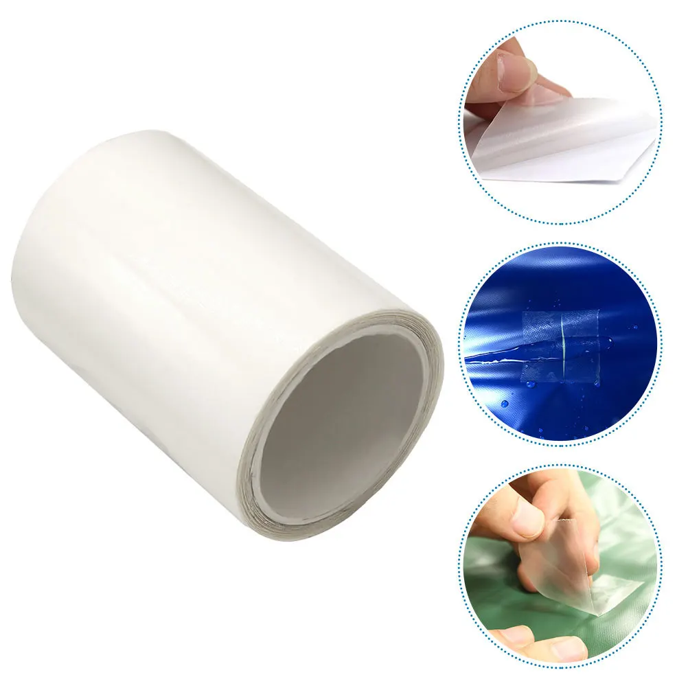 Parche de reparación de anillo de natación, revestimiento de piscina inflable multiusos, autoadhesivo para Kayak, balsa, cama de aire, barco de Pvc duradero, 1 rollo