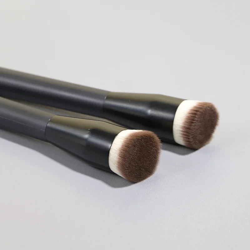 Flat Top Foundation Makeup Brushes Flat Angled Synthetic Hair Face Contour Foundation Liquid Cream Bronzer Buffing Makeup Tool