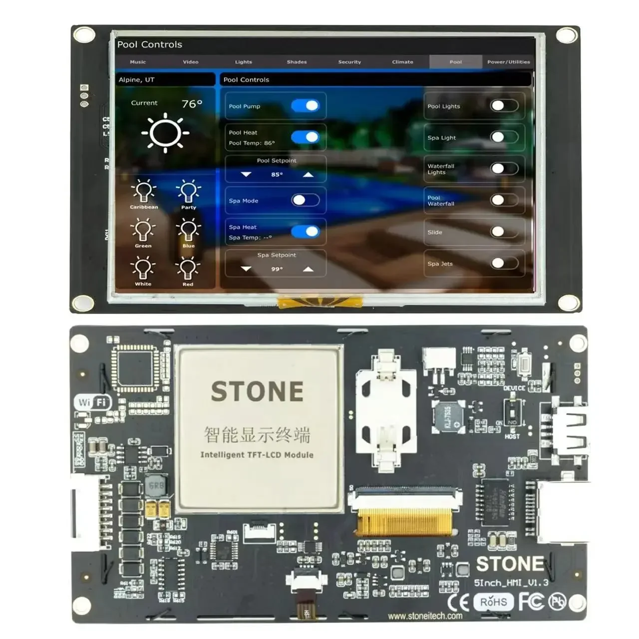 5" Stone Hmi Smart …