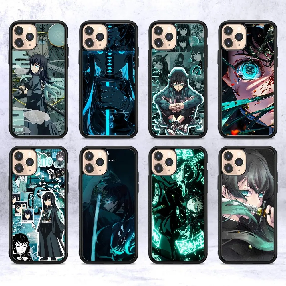 Anime Muichiro Tokito Phone Case Silicone PC+TPU For Samsung S10 20 30 22 23 24 Plus Lite Ultra Cover