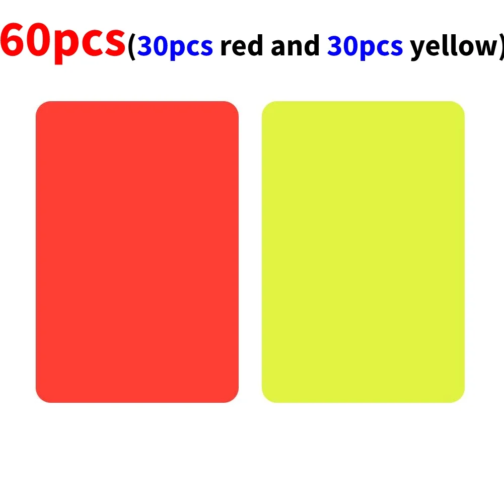 2-100 Stuks Rode Gele Kaart Multifunctionele 3.2X4.3Inch Voetbal Scheidsrechter Rode Kaarten Voor Voetbalwedstrijd Training Scheidsrechter Accessoires Hot - afbeelding 1