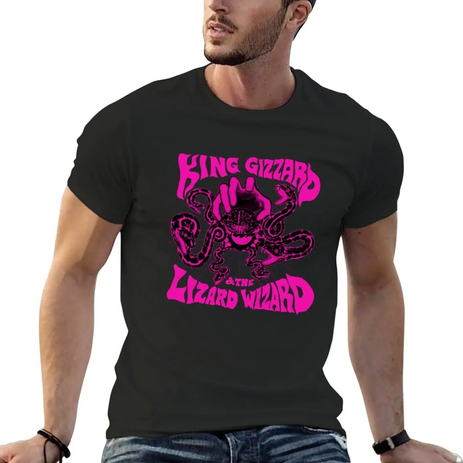 

Magenta gizzverse T-Shirt oversized designer shirts workout shirts for men
