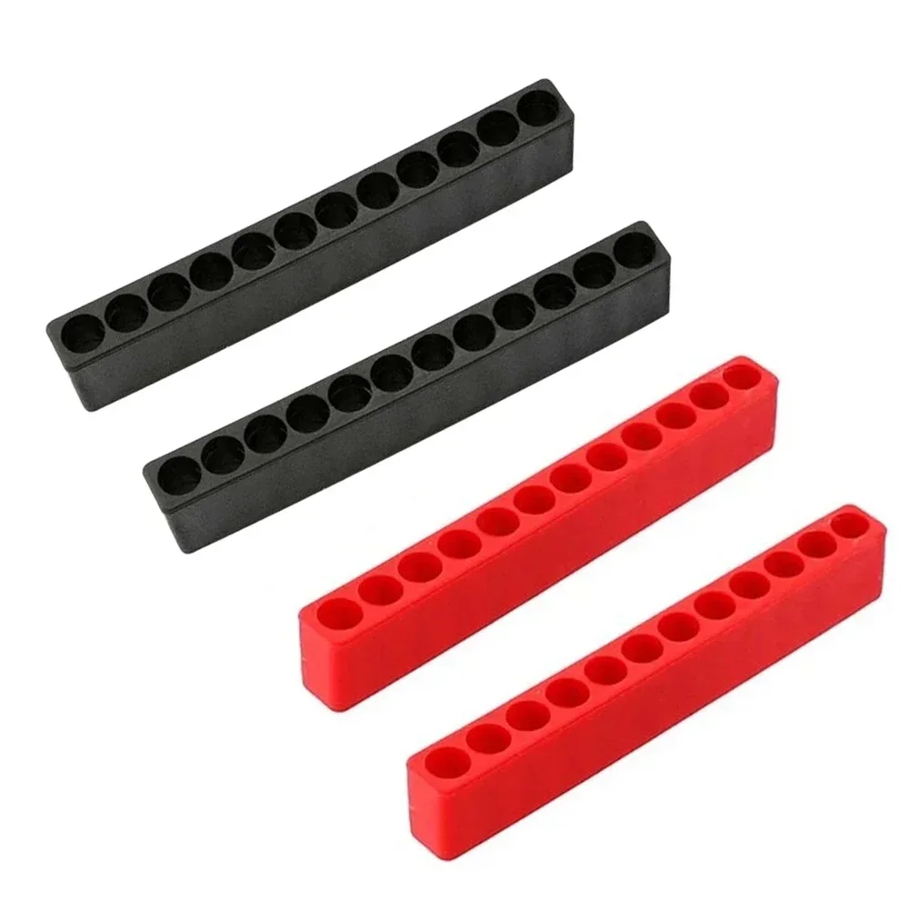 

Holder Bit Holder Screwdriver Storage 12 Holes 4pcs Black Red Hexagonal Shank Screwdriver Bit Holder Practical