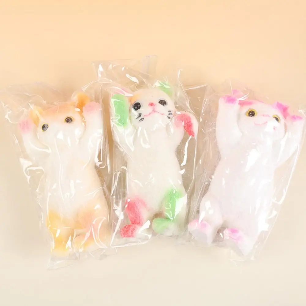Nette Langsam Rebound Katze Puppe Squeeze Spielzeug Tier Cartoon Simulation Katze Squeeze Spielzeug Mini Bunte Katze Zappeln Spielzeug Sensorischen Spielzeug