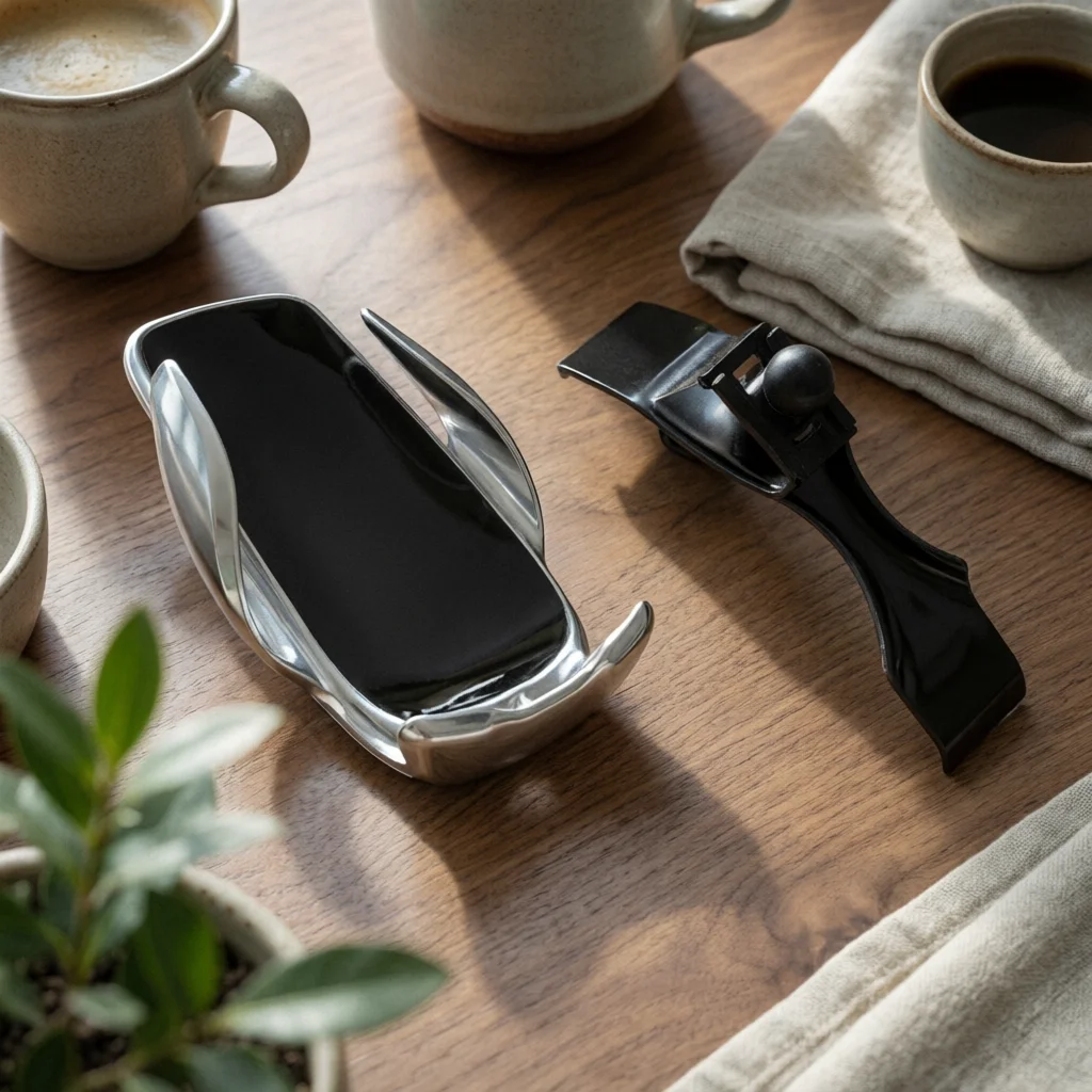 Air Vent Phone Holder Compact Cradle Phone Holder Vehicle Accessory Unobstructed View 360° Rotation