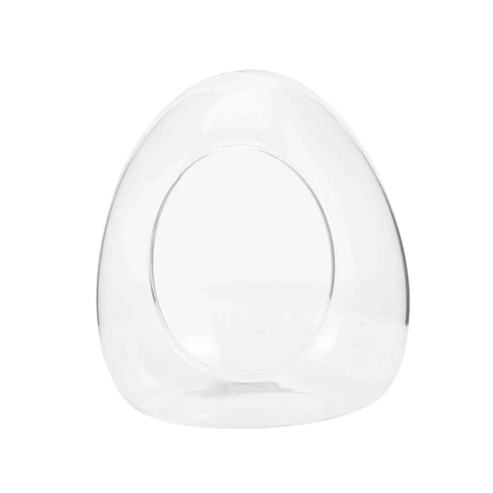 Flower Vase Micro Landscape Ornament Goose Egg Shape Dustproof Clear Flower Pot
