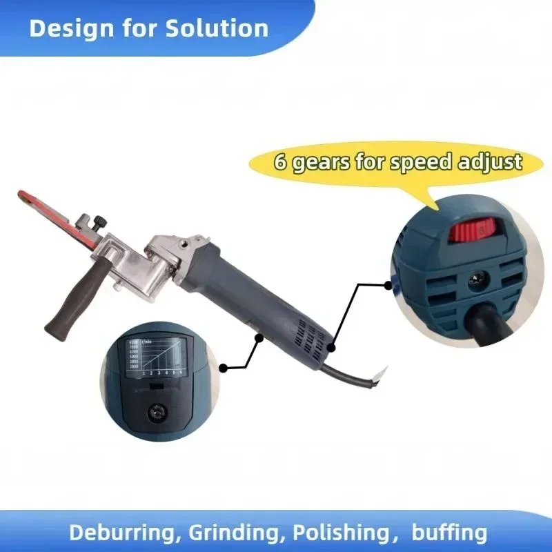 Customized Variable Speed Electric Abrasive-Grinding Abrasive Tool Belt Sander for Remove Burrs