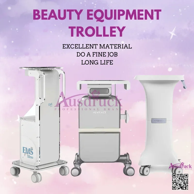 No-Install Beauty Cart: Silent Wheels, Universal, Small Bubble & Storage for Salons